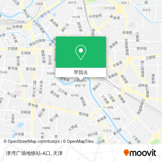 津湾广场地铁站-A口地图