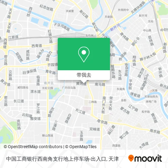 中国工商银行西南角支行地上停车场-出入口地图