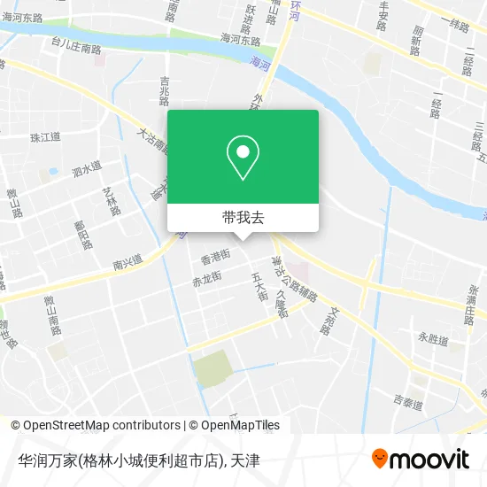 华润万家(格林小城便利超市店)地图