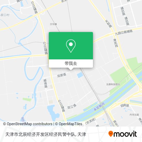 天津市北辰经济开发区经济民警中队地图