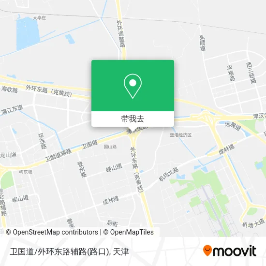 卫国道/外环东路辅路(路口)地图