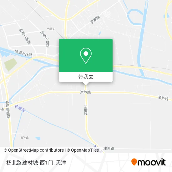 杨北路建材城-西1门地图