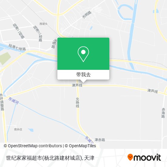 世纪家家福超市(杨北路建材城店)地图