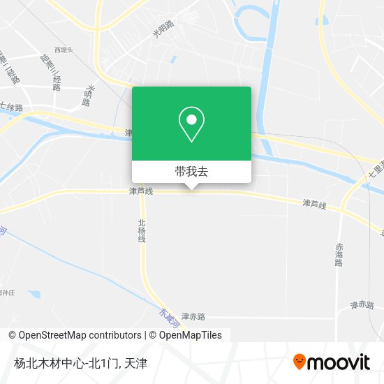 杨北木材中心-北1门地图