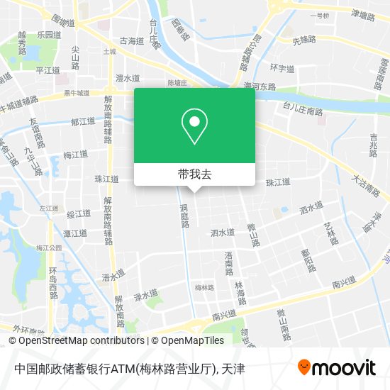 中国邮政储蓄银行ATM(梅林路营业厅)地图