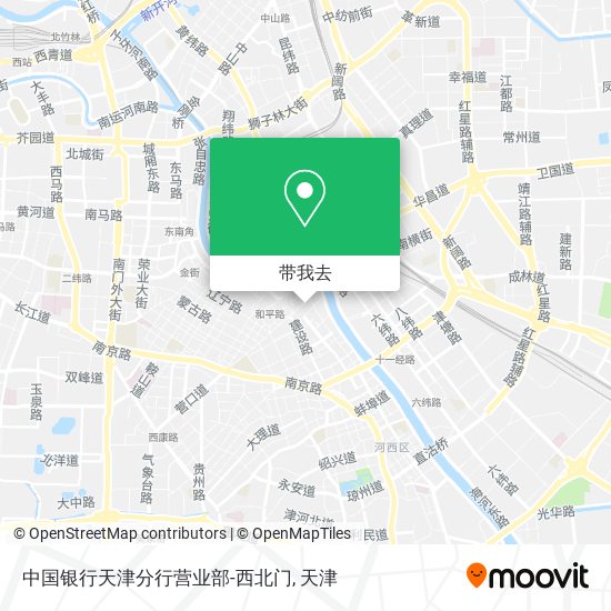 中国银行天津分行营业部-西北门地图