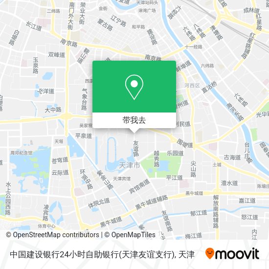 中国建设银行24小时自助银行(天津友谊支行)地图