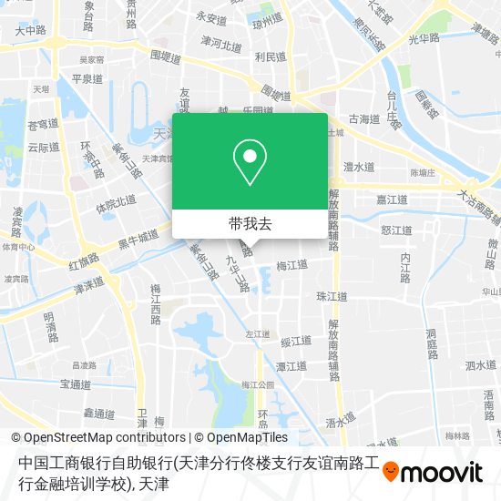 中国工商银行自助银行(天津分行佟楼支行友谊南路工行金融培训学校)地图