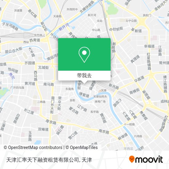 天津汇率天下融资租赁有限公司地图