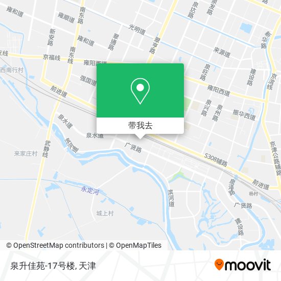 泉升佳苑-17号楼地图