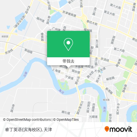 睿丁英语(滨海校区)地图