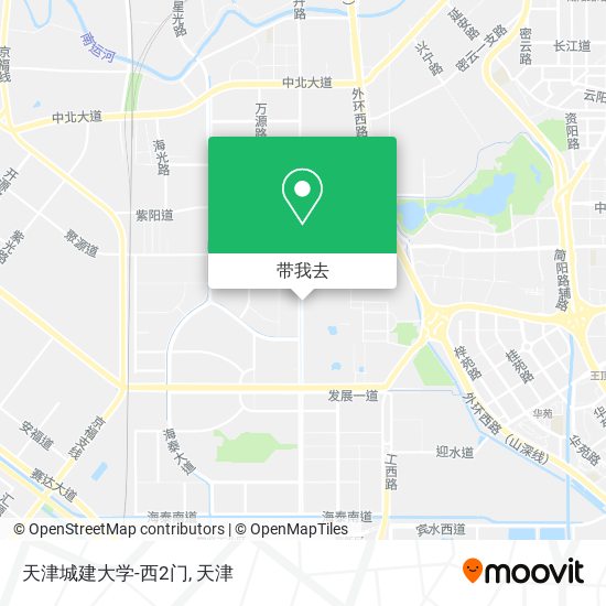 天津城建大学-西2门地图