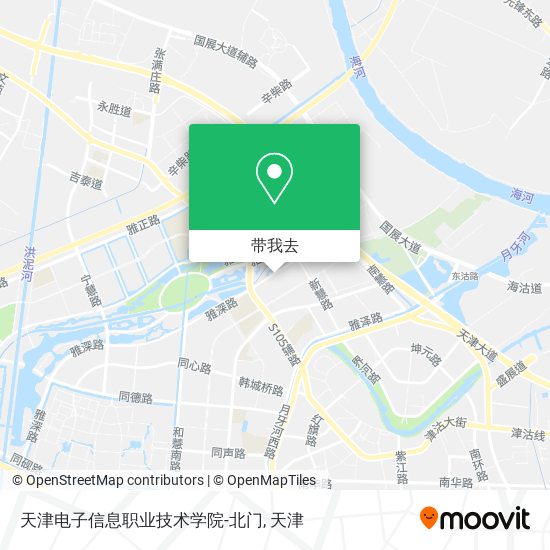 天津电子信息职业技术学院-北门地图