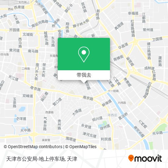 天津市公安局-地上停车场地图