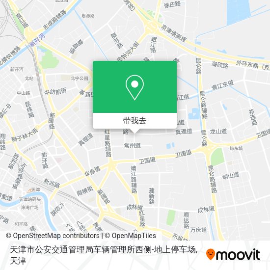天津市公安交通管理局车辆管理所西侧-地上停车场地图