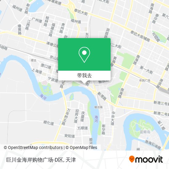 巨川金海岸购物广场-D区地图