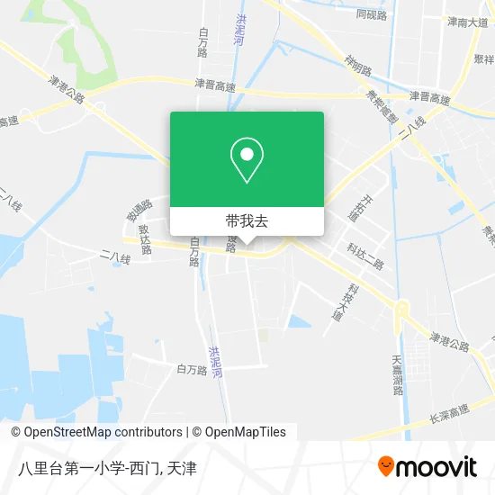 八里台第一小学-西门地图