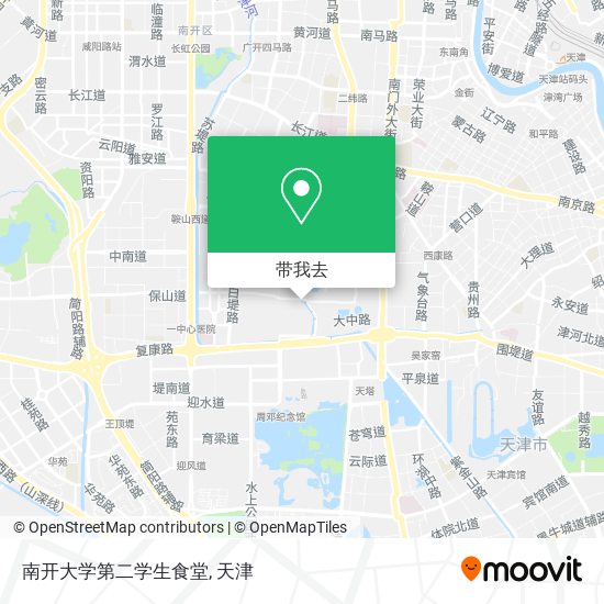 南开大学第二学生食堂地图