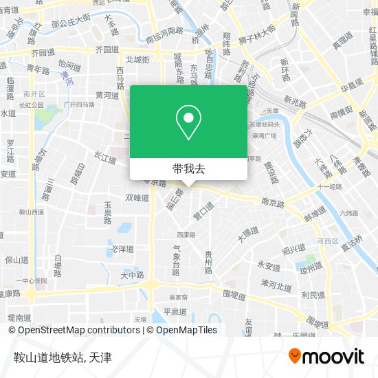 鞍山道地铁站地图
