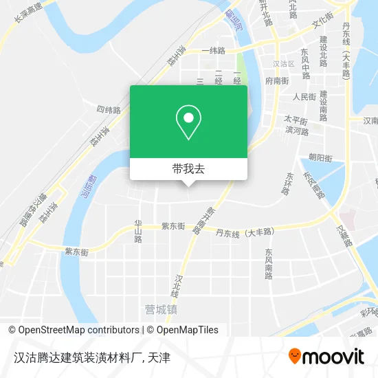 汉沽腾达建筑装潢材料厂地图