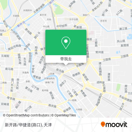 新开路/华捷道(路口)地图