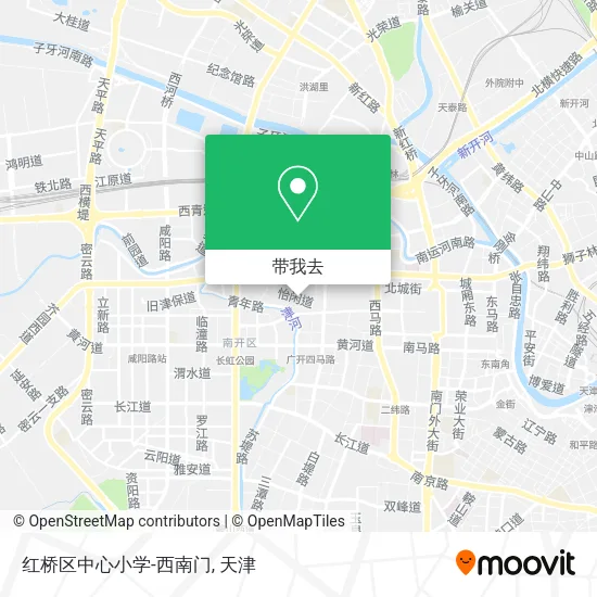 红桥区中心小学-西南门地图