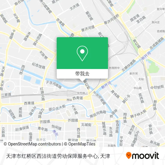 天津市红桥区西沽街道劳动保障服务中心地图