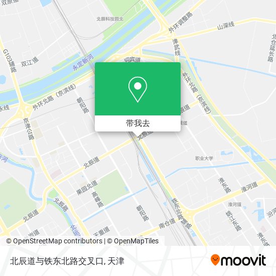 北辰道与铁东北路交叉口地图