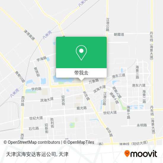 天津滨海安达客运公司地图