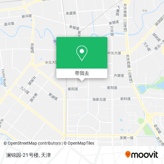 澜锦园-21号楼地图