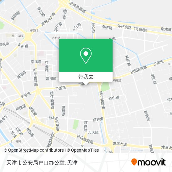 天津市公安局户口办公室地图
