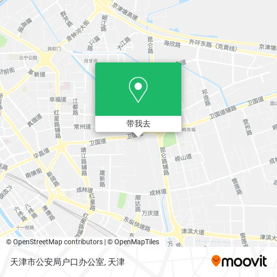 天津市公安局户口办公室地图