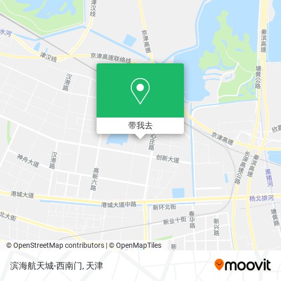 滨海航天城-西南门地图