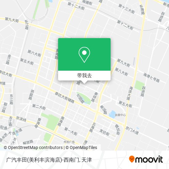 广汽丰田(美利丰滨海店)-西南门地图