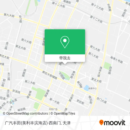 广汽丰田(美利丰滨海店)-西南门地图