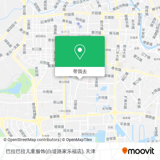 巴拉巴拉儿童服饰(白堤路家乐福店)地图