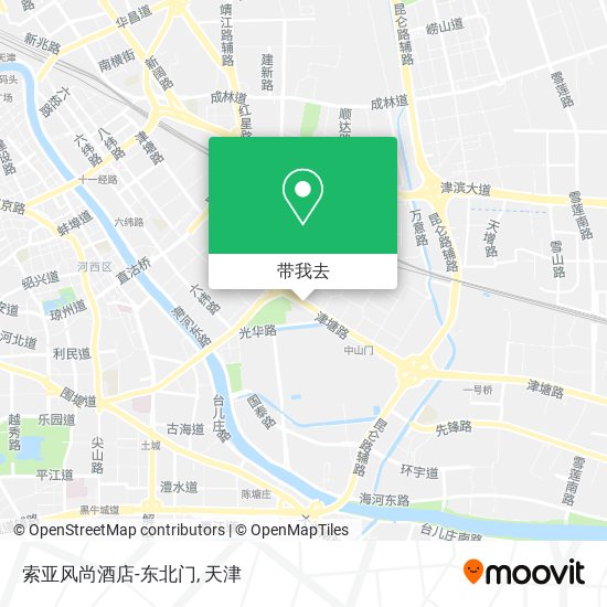 索亚风尚酒店-东北门地图