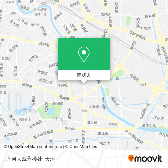 海河大观售楼处地图