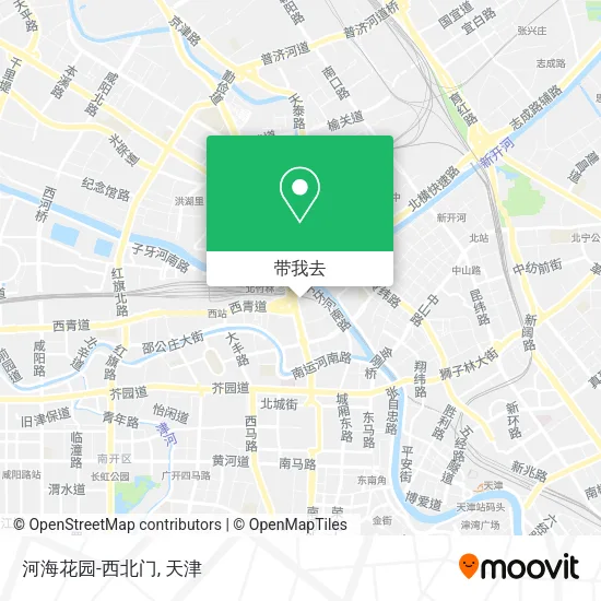 河海花园-西北门地图