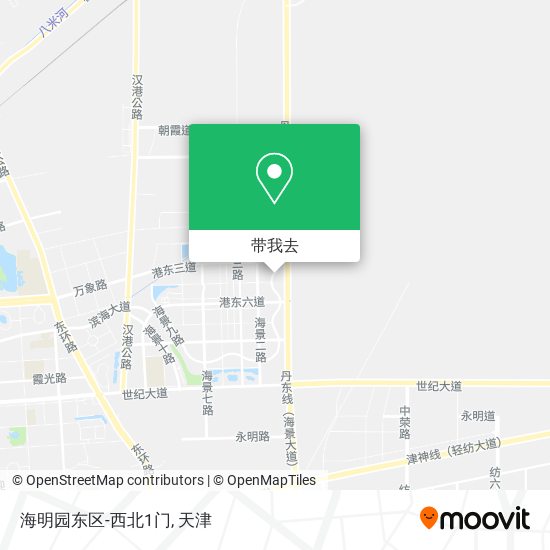 海明园东区-西北1门地图