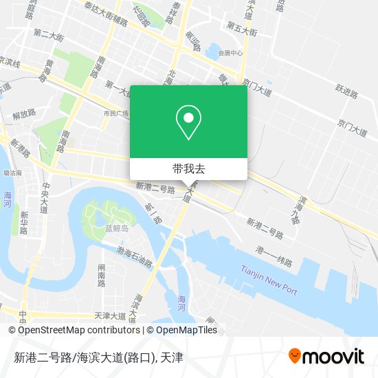 新港二号路/海滨大道(路口)地图
