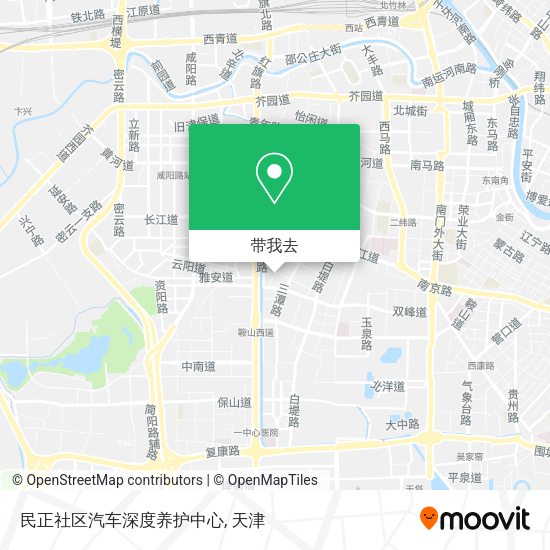 民正社区汽车深度养护中心地图