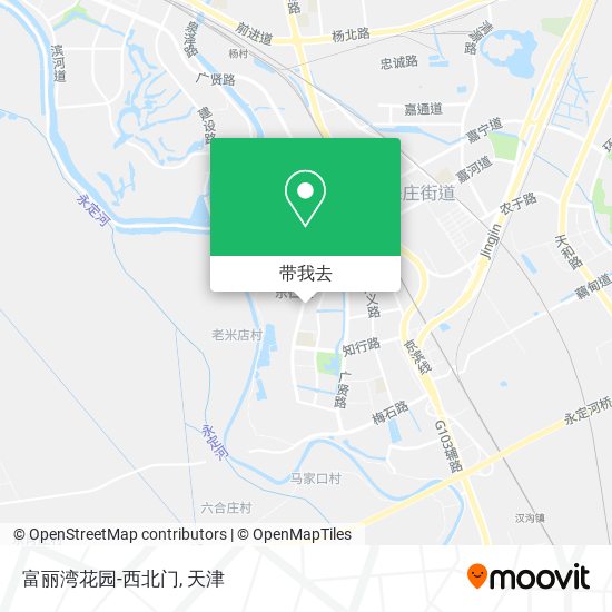 富丽湾花园-西北门地图