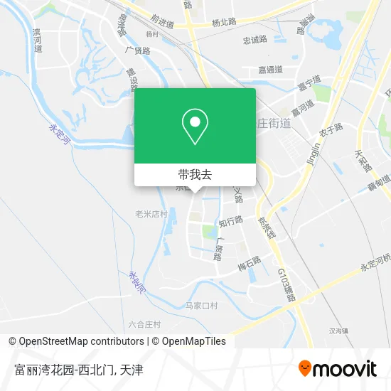富丽湾花园-西北门地图