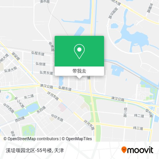 溪堤颂园北区-55号楼地图