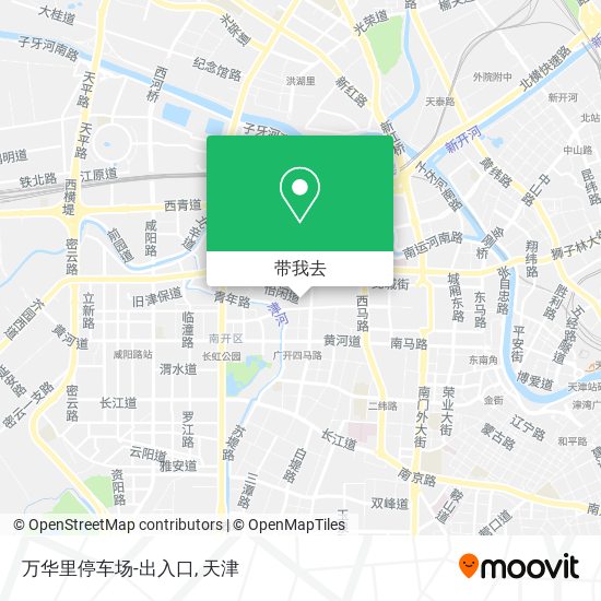 万华里停车场-出入口地图