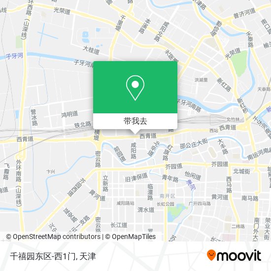 千禧园东区-西1门地图
