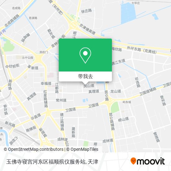 玉佛寺寝宫河东区福顺殡仪服务站地图