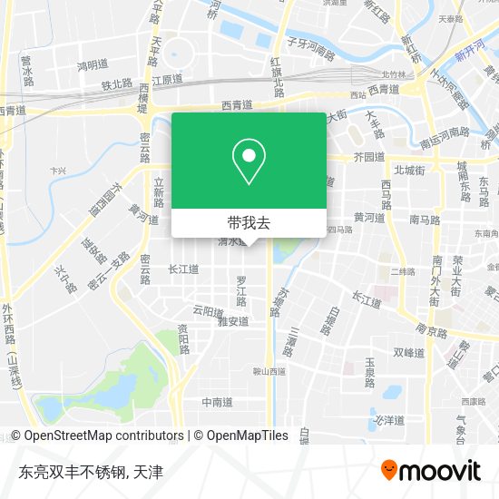 东亮双丰不锈钢地图