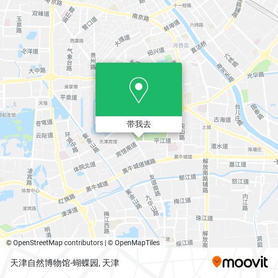 天津自然博物馆-蝴蝶园地图